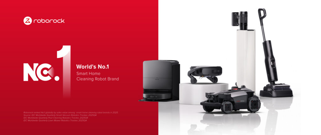 Roborock devine brandul numărul 1 la nivel global în categoria roboților de curățenie inteligenți